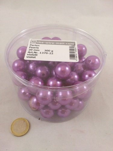 Pearls lilas 20 mm. 300 gr. (+-75st.)